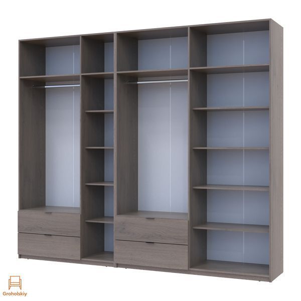 Комплект шаф для одягу Doros Лукас (2 шт.) 280х50х240 см Канноло (DRS-011853)