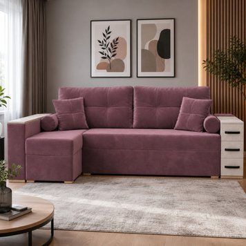 Угловой ортопедический диван Мекко Cube Shuttle NOVO 2650*1650 Bonel Standart Hard Plus I категория Riviera 063 (MEK-161467)