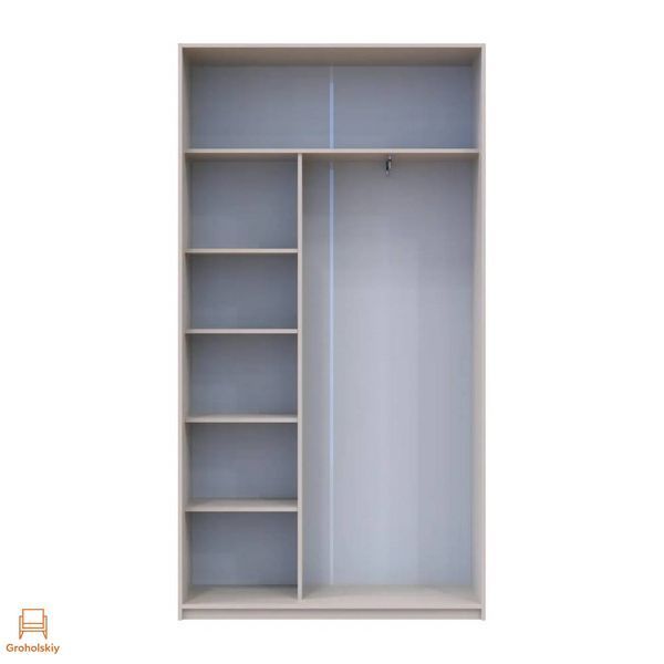 Шкаф-купе Doros Сити Лайт Кашемир 2 зеркала 120х45х225 (80736344)