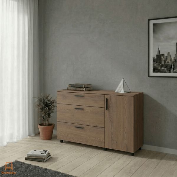 Комод Doros Торн Кремона Канноло 3Ш/1Д 135х51.6х80