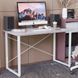 Стол письменный Дейв Ferrum-decor 750x1000x600 Белый металл ДСП Бетон 16 мм (FRD-106435)