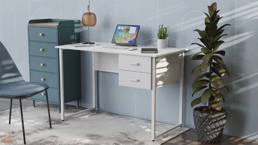 Письменный стол Ferrum-decor Дакота 75x140x70 белый ДСП Белое 16мм (FRD-102126)