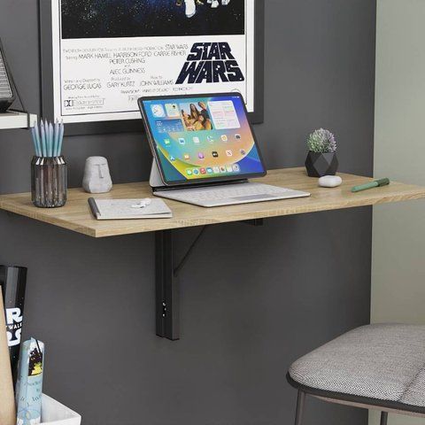 Обеденный стол‑трансформер Ferrum‑decor Ника настенный черный металл дуб сонома