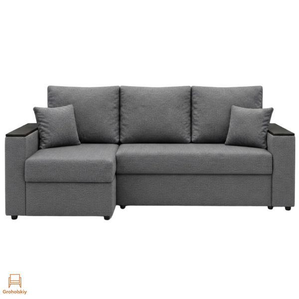 Угловой ортопедический диван Мекко Senator 2500x1500 Lux Акционная ткань Bagama 46 (MEK-161736)