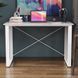 Письмовий стіл Ferrum-decor Драйв 750x1000x600 Білий метал ДСП Бетон 32 мм (FRD-103316)