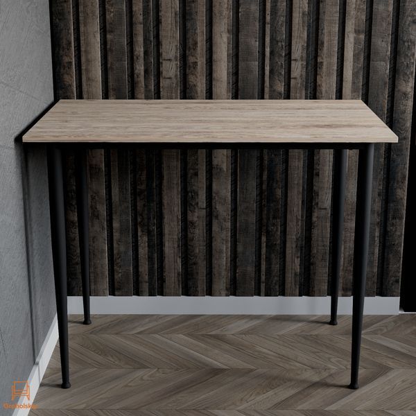 Універсальний стіл Prime Ferrum-decor 750x1200x700 Чорний метал ДСП Дуб Сан-Марино 16 мм (FRD-107664)