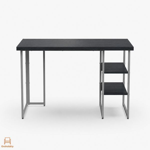 Стіл письмовий Кевін Ferrum-decor 75x140x70 Сірий метал ДСП Каштан Арвадонна 32 мм (FRD-108116)