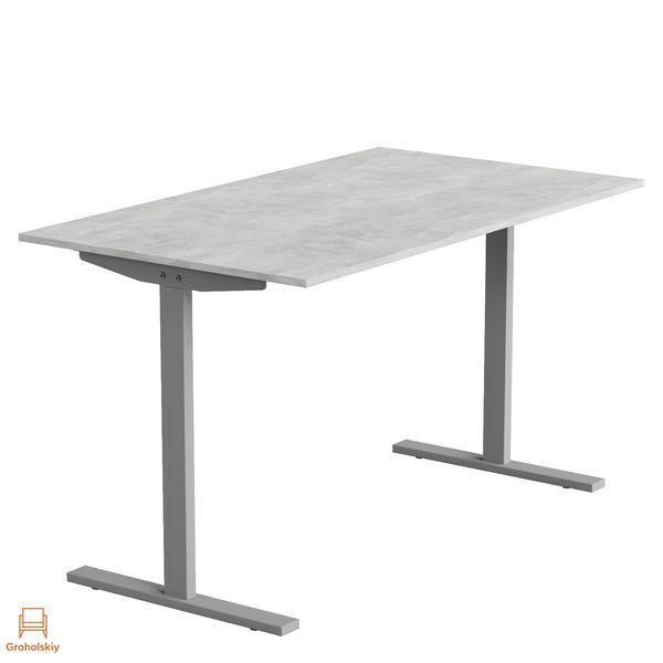 Стол письменный Space Ferrum-decor 750x1400x600 Серый металл ДСП Бетон 16 мм (FRD-107966)
