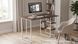 Стіл письмовий Кевін Ferrum-decor 75x120x60 Білий метал ДСП Дуб Кремона Канолло 16 мм (FRD-108016)