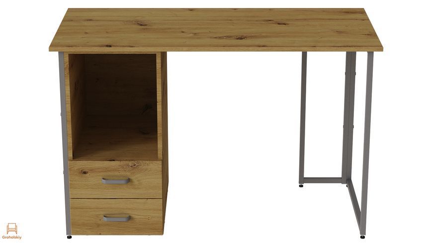 Комп'ютерний стіл Ferrum-decor Отто 75x120x70 сірий ДСП Дуб Артизан 32 мм (FRD-107009)