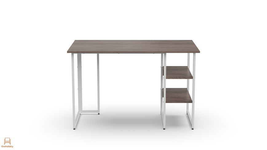 Стіл письмовий Кевін Ferrum-decor 75x120x60 Білий метал ДСП Дуб Кремона Канолло 16 мм (FRD-108016)