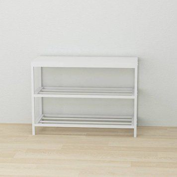 Банкетка универсальная Ferrum-decor Слайм 45x63x26 белый ДСП Белое 16мм (FRD-104075)