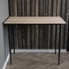 Стол универсальный Prime Ferrum-decor 750x1200x700 Черный металл ДСП Дуб Сонома 16 мм (FRD-107666)