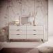 Комод Perfect Home Ланте / Lante з 6 шухлядами і чорними ніжками 6S/163 Беж (PFH-091174)