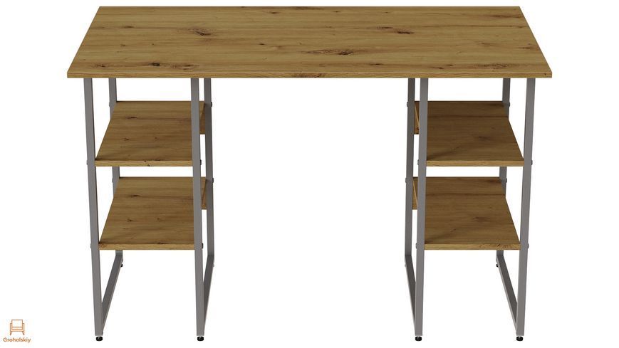 Комп'ютерний стіл Ferrum-decor Карен 75x140x70 сірий ДСП Дуб Артизан 16 мм (FRD-107260)