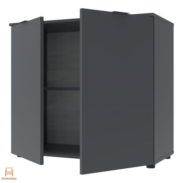 Комод для гостиной Doros Рон 3 80х38х81 см Графит