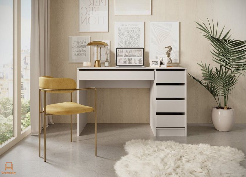 Стіл туалетний письмовий Perfect Home Ада / Ada 5S/120 з 5 шухлядами Кашемір (PFH-091309)