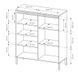 Комод высокий Perfect Home Сенсо / Senso 3-дверный 3D Черный (PFH-091134)