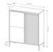 Комод высокий Perfect Home Сенсо / Senso 3-дверный 3D Черный (PFH-091134)