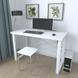 Письменный стол Ferrum-decor Драйв 750x1200x700 Белый металл ДСП Белое 32 мм (FRD-103394)