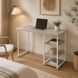 Стол письменный Кевин Ferrum-decor 75x100x60 Белый металл ДСП Кашемир 32 мм (FRD-108121)