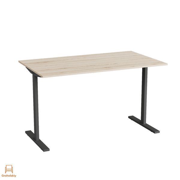 Стол письменный Space Ferrum-decor 750x1200x700 Черный металл ДСП Дуб Сан-Марино 16 мм (FRD-107922)