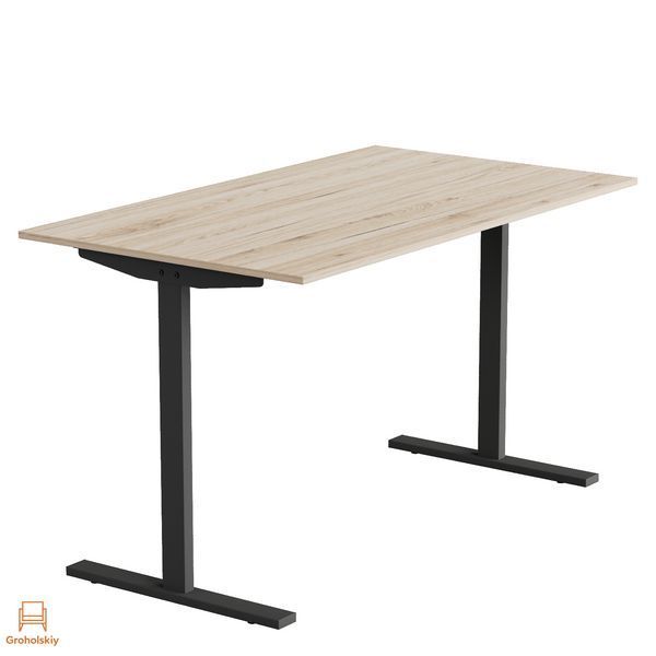 Стол письменный Space Ferrum-decor 750x1200x700 Черный металл ДСП Дуб Сан-Марино 16 мм (FRD-107922)