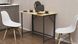 Стіл розкладний Моріс 900 Ferrum-decor 750x900x500 Чорний метал ДСП Дуб Артизан 16 мм (FRD-107316)