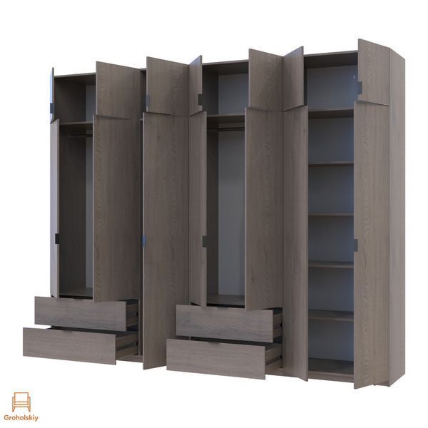 Комплект шаф для одягу Doros Лукас (2 шт.) 295х50х240 см Канноло (DRS-011854)