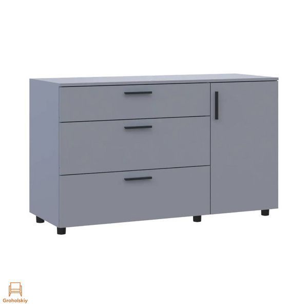 Комод Doros Торн Серый 3Ш/1Д 135х51.6х80 (DRS-012107)