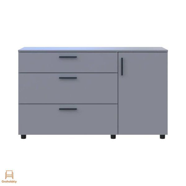 Комод Doros Торн Серый 3Ш/1Д 135х51.6х80 (DRS-012107)
