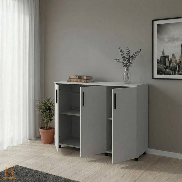 Комод Doros Торн Серый 3Ш/1Д 135х51.6х80 (DRS-012107)