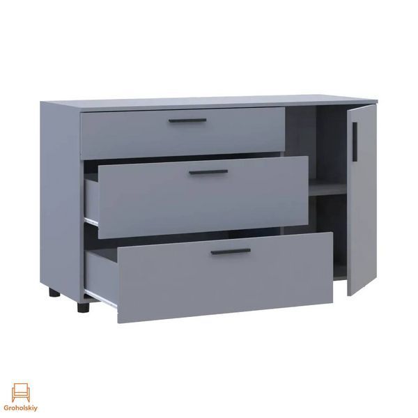 Комод Doros Торн Серый 3Ш/1Д 135х51.6х80 (DRS-012107)