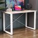 Письменный стол Ferrum-decor Драйв 750x1200x700 Белый металл ДСП Дуб Сан-Марино 16 мм (FRD-103186)
