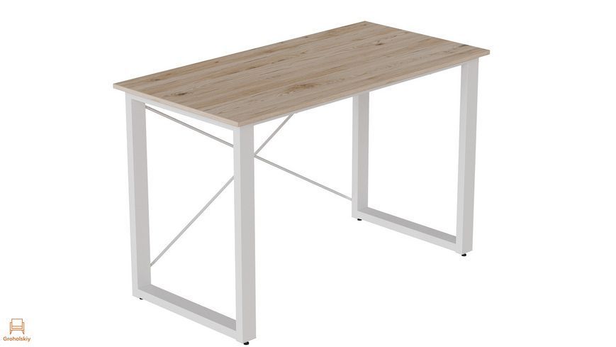 Письменный стол Ferrum-decor Драйв 750x1200x700 Белый металл ДСП Дуб Сан-Марино 16 мм (FRD-103186)