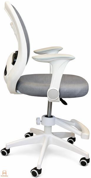 Кресло вращающееся детское с подставкой для ног PERFECT KIDS PANDA GRAY Perfect Home Серый (PFH-092110)