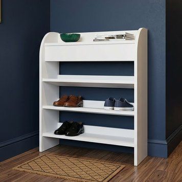 Тумба для взуття LION ПВ-1 70x25x80 см Бетон Стиль (LION-045255), Бетон Style