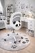 Кресло вращающееся детское с подставкой для ног PERFECT KIDS PANDA GRAY Perfect Home Серый (PFH-092110)