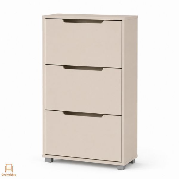 Тумба для обуви с ящиками LION ТО-2 70,4x28,2х123,4 см Кашемир (LION-045352)