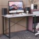Стол письменный Дейв Ferrum-decor 750x1400x700 Черный металл ДСП Бетон 16 мм (FRD-106464)