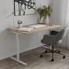 Стол письменный Space Ferrum-decor 750x1400x600 Белый металл ДСП Дуб Евок Прибрежный 16 мм (FRD-107974)