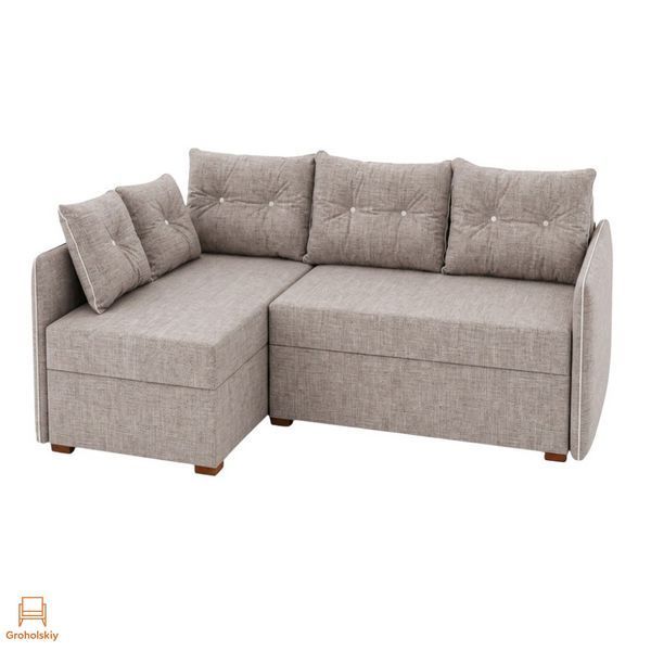 Угловой диван ортопедический Мекко Meet 2080х1430 Bonel Standart Hard Plus IV категория Bestseller Marble (MEK-161195)