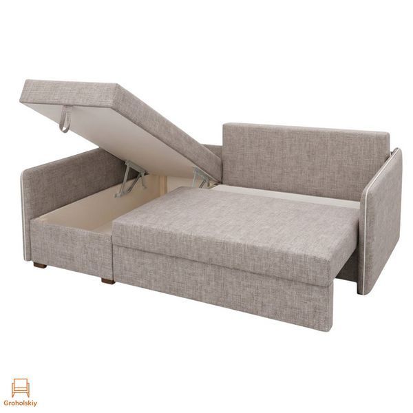 Угловой диван ортопедический Мекко Meet 2080х1430 Bonel Standart Hard Plus IV категория Bestseller Marble (MEK-161195)