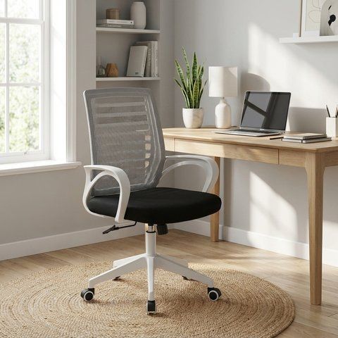 Кресло компьютерное с подлокотниками Perfect Home OC - 618w Серый (PFH - 092056)