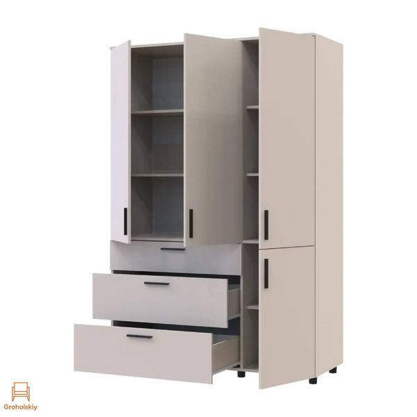 Шкаф для одежды Doros Торн Кашемир 3 ДСП/3Ш (полки) 135х51.6х200 (DRS-012060)