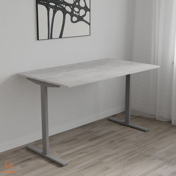 Стол письменный Space Ferrum-decor 750x1000x700 Серый металл ДСП Бетон 16 мм (FRD-107876)