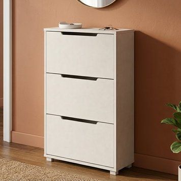 Тумба для взуття з ящиками LION ТО-2 70,4x28,2x123,4 см Бетон Style (LION-045312)