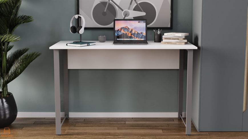 Письменный стол Ferrum-decor Курт 75x140x70 серый ДСП Белое 16мм (FRD-101877)