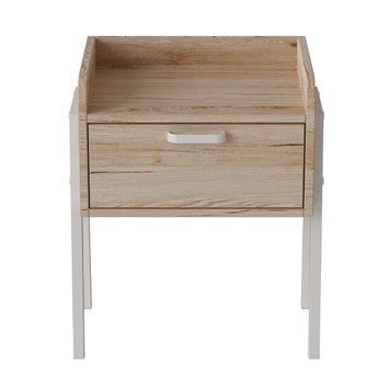 Тумба модульна Ferrum-decor Бетті 540x450x320 метал Білий ДСП Дуб Сан-Марино 16 мм (FRD-102991), Дуб Сан-Марино