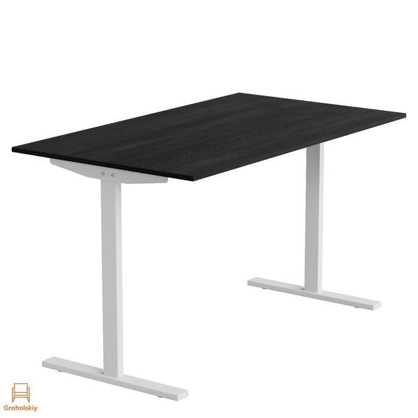 Стол письменный Space Ferrum-decor 750x1000x700 Белый металл ДСП Каштан Арвадонна 16 мм (FRD-107879)